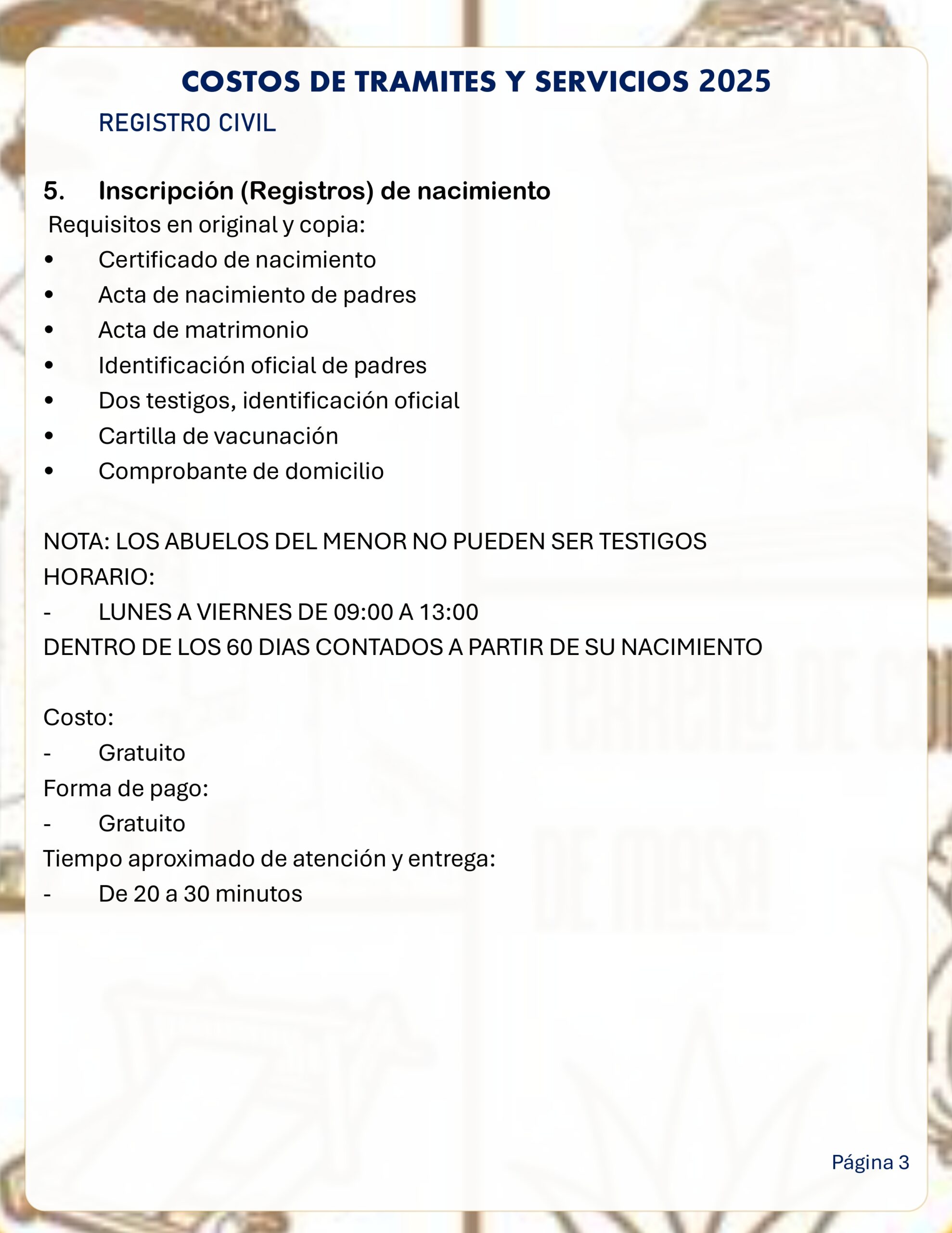 Registro Civil página 3