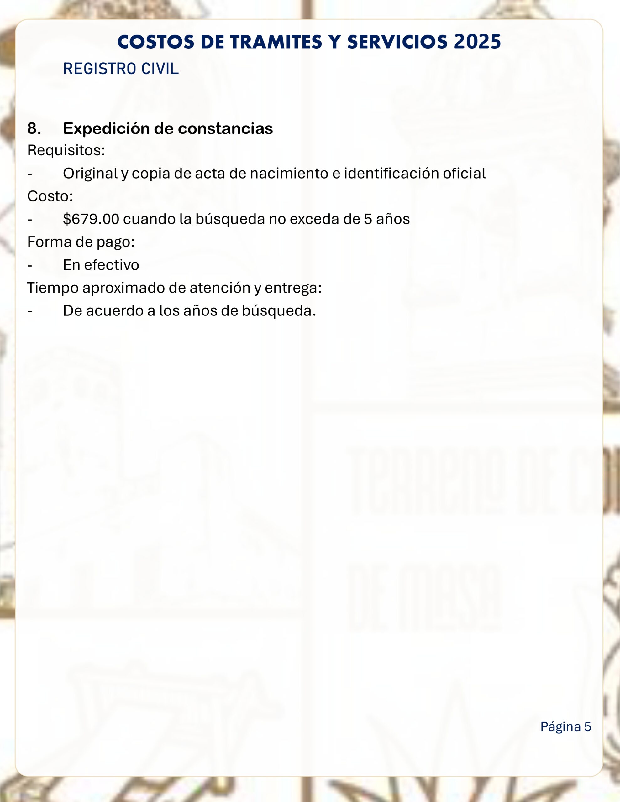 Registro Civil página 5